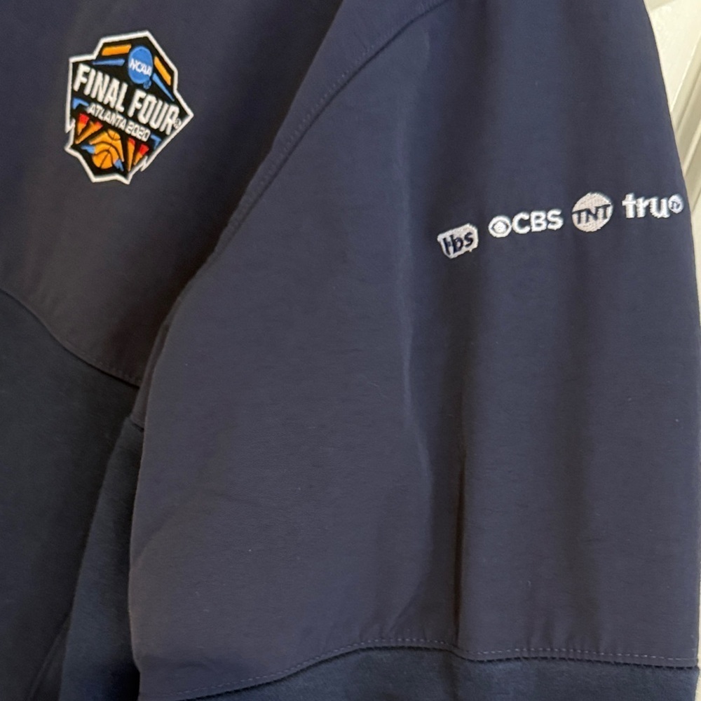 Navy Blue Men's 2020 Final Four Zip Up Sweatshirt Sz XL - Picture 3 of 7